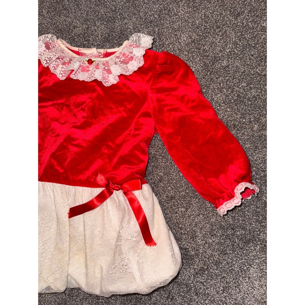 Evy - Girls Christmas Long‎ Sleeve Dress - Picture 3 of 12